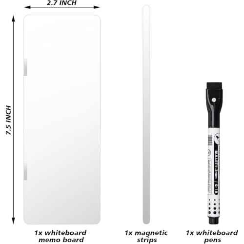 1 pc Dry Erase Monitor Memo Board, Magnetic Dry Erase Multifunction Whiteboard Monitor Side Panel, Desktop Memo Board with a Pen (1)