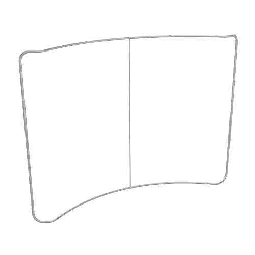 10ft Curved Trade Show Display Booth Graphics Included, Single Sided, Heat Transfer Fabric Tension Back Wall Displays Exhibit Banner