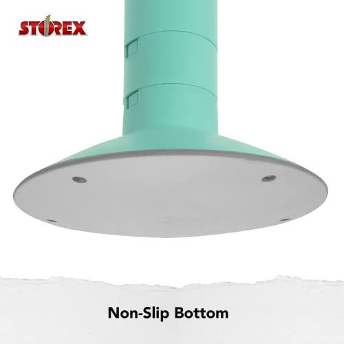 Storex Active Tilt Stool ? Ergonomic Seating for Flexible Office Space and Standing Desks, Adjustable 12-24 Inch Height, Teal (00325A01C)