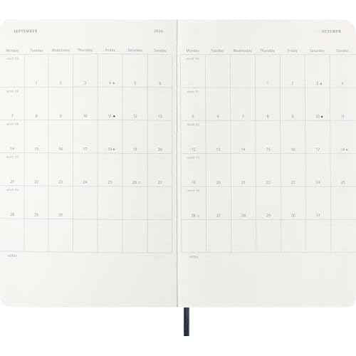 Moleskine Classic 12 Month 2026 Weekly Planner, Soft Cover, Large (5" x 8.25"), Sapphire Blue, 144 pages