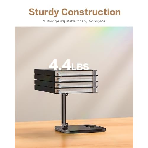 NGTeco Adjustable Employee Time Clock Stand, Universal Holder for W2, TC2, TC3, TC7, Anti-Slip Rubber Base, Sturdy & Flexible Design for Workplace Check-Ins