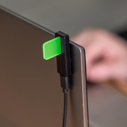 Flag 2 ? 2nd Gen LED Busy Light ? Status & Availability Indicator for Office ? Avoid Workplace Distractions and Boost Productivity (Black)