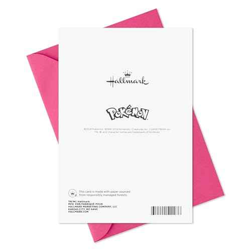 Hallmark Pok?mon Birthday Card for Kid (A Champion's Heart) Charmander, Squirtle, Pikachu