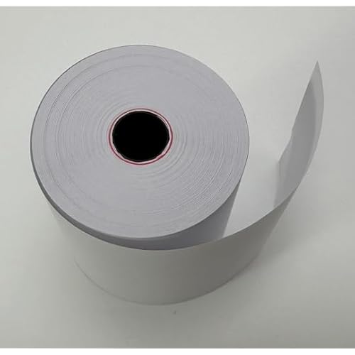 3" x 165' 1 Ply Bond (Non-Thermal) Receipt Paper - POS Cash Register Paper for Kitchen Printers, TMU200 SRP275, Star SP700, and More (50 Rolls)