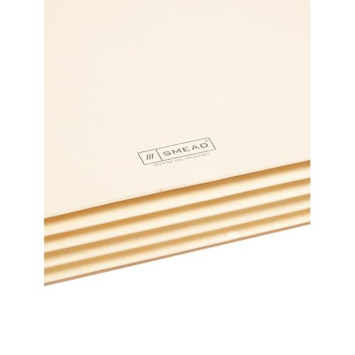 Smead End Tab File Pocket, Reinforced Straight-Cut Tab, 3-1/2" Expansion, Tyvek¢ç-Lined¢ç Gusset, Letter Size, Manila, 10 per Box (75164)