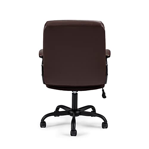Poundex Lux Office Chair, Brown