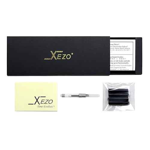 Xezo Speed Master Fountain Pen, Fine Nib. Matte Sky Blue with P?ua Abalone Sea Shell. Chrome Plated. Lightweight Brass Body. No Two Alike. Etched With a Serial Number
