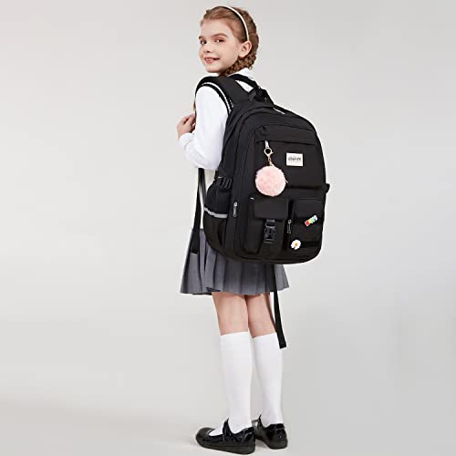 Abshoo Black Student Laptop Backpack for College & Teens, Large Daypack