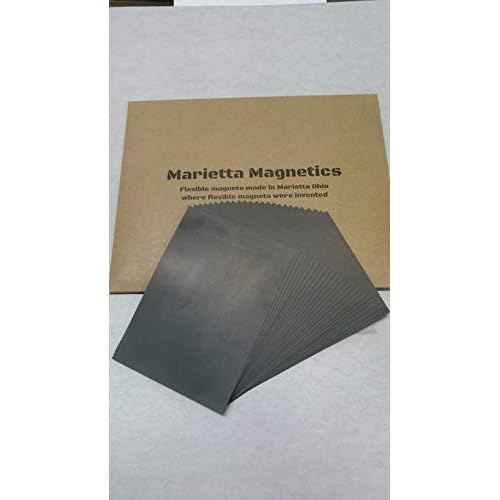 50 Pack Plain 5 X 7 Magnetic Sheets, 20 mil Marietta Magnetics Brand