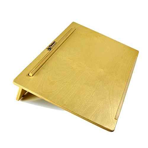 Playlearn Ergonomic Wooden Writing Slope/Slant Board - 20 Degree Optimal Angle - Extra Wide with Pen Holder