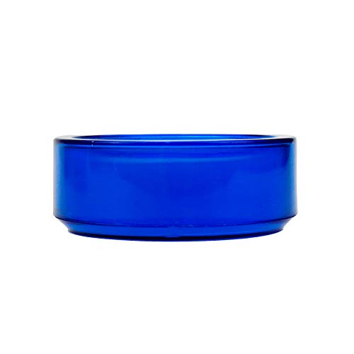 Blue Desktop Sponge Moistener 2.7in Dia 3-Pack for Office & Money Handling