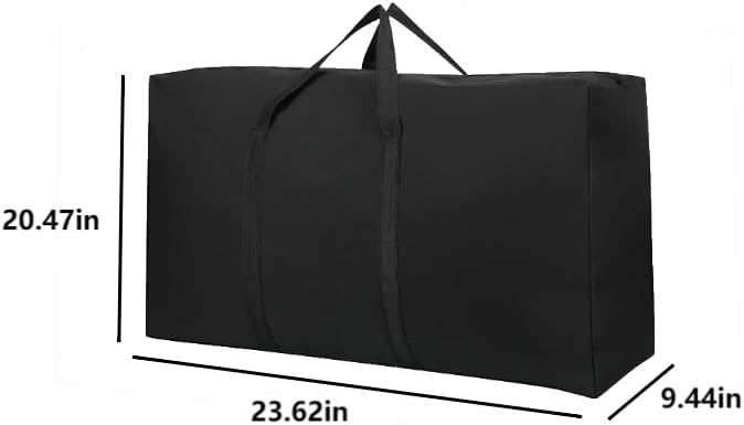 1 Pack 60L Sturdy Oversized Storage Bag for Moving, Traveling,A Durable Backpack with Double Zippers and Reinforced Handles,Small