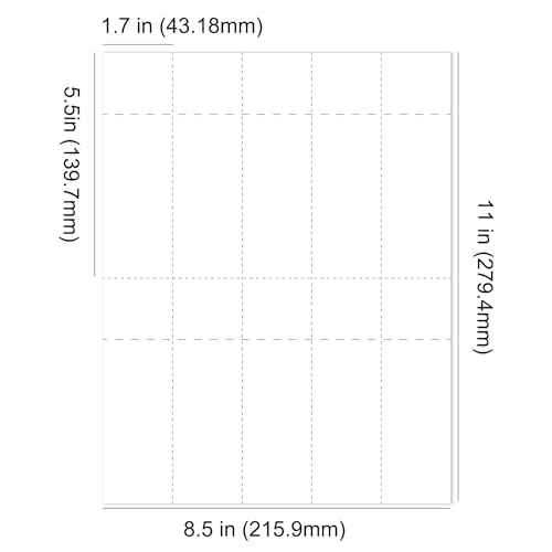 Mr-Label 2000 Printable Raffle Tickets with Tear-Away Stubs, 230GSM Heavyweight Micro-Perforated Cardstock, Laser/Inkjet, for Raffle and Event Tickets