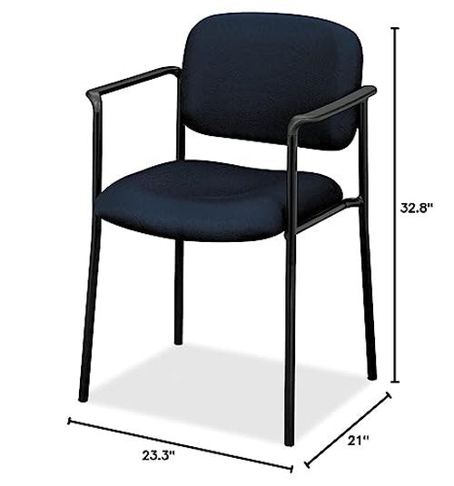 basyx by HON Guest Chair with Arms, Office Furniture, Navy (VL616)