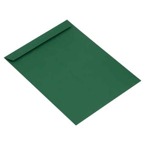 JAM PAPER 10 x 13 Open End Catalog Premium Envelopes - Dark Green - 50/pack