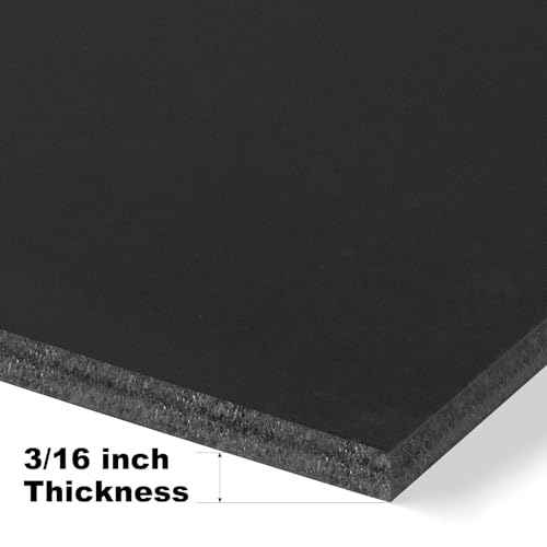 Golden State Art, 10 Pack Black Foam Board 22x28, 3/16 Thick Acid Free Foam Core Poster Board