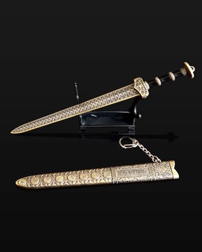 HERSAUL Ancient Sword Letter Opener with Sheath & Display Stand - Decorative Mail Opening Tool