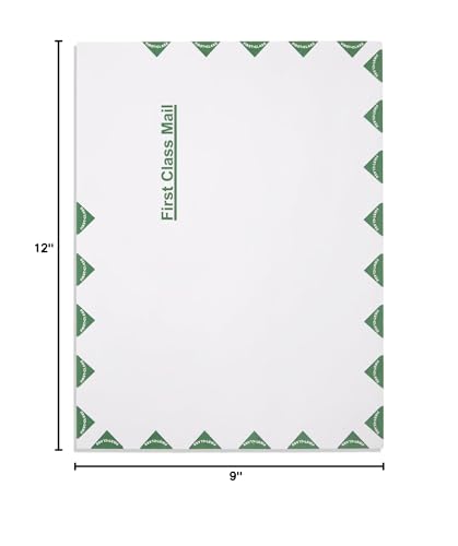 Blue Summit Supplies 100 9x12 Inch Self Seal First Class Envelopes, White