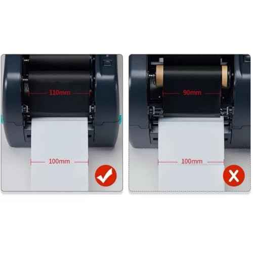 Enhanced resin ribbon for barcode thermal transfer ribbon printer for light film matte film coated paper 110mm300m PET/PVC stickers zebra printer.