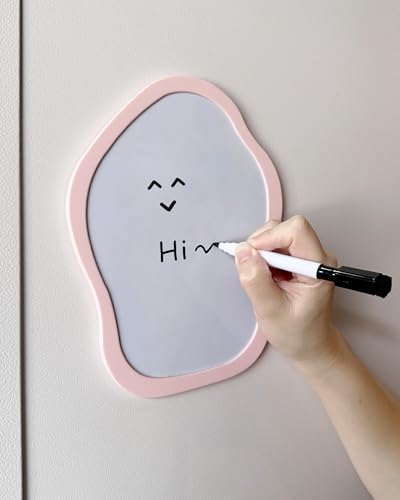 KEYDUACU 12 Pcs Pink Locker Accessories Set - Mirrors, Whiteboards, Magnets & Organizers for Girls, School & Office Use (Variation: 12 Pcs-Pink)