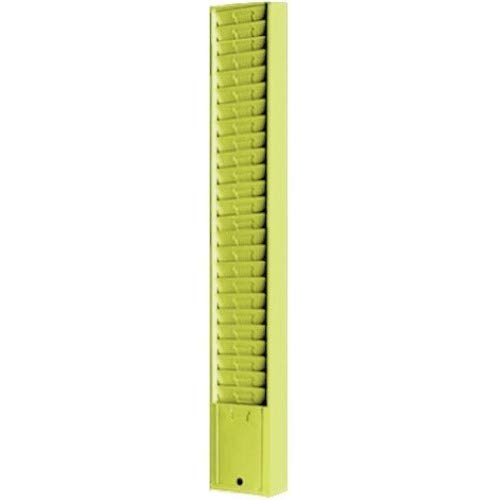 Time Card Holder Rack, Steel, Model 158, 25 Pockets/Slots for 8-1/2" Tall Cards-Black