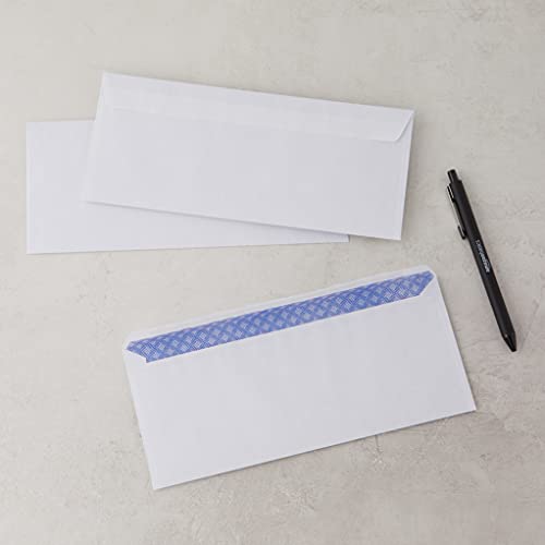 Amazon Basics Security-Tinted Self-Seal Business Envelopes 500-Pack White