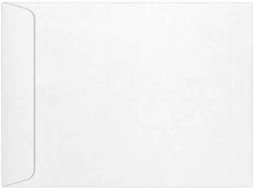 LUXPaper 9 x 12 Open End Envelopes | Income Tax Return | Bright White | 24lb. Text | 250 Qty