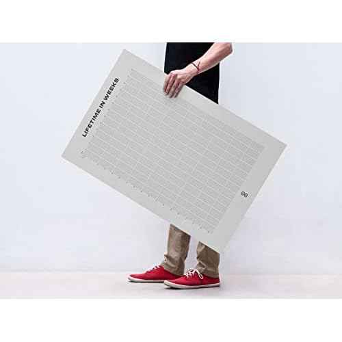 LifeTime 4000 Weeks Poster Memento Mori Your Life in Weeks Wall Calendar - Classic US Edition, Classic Size