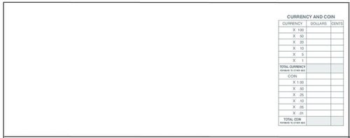 5Forms 100018-2 Classic Design 2-Part Booked Deposit Tickets 8 7/8 x 3 3/8" Qty 150 Tickets