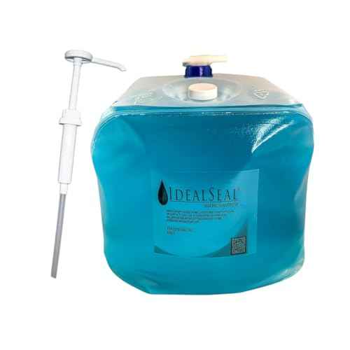 IDEALSEAL Compatible Replacement Five Gallon Cube of Sealing Solution Plus (with Pump) for PB 605-0