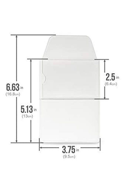5X Flat White Flappy Super Duper Thick Pocket Protectors with ID Holder - Ideal for Shirts and lab Coat Front Pockets - Hold Pens, Cards, Notebooks