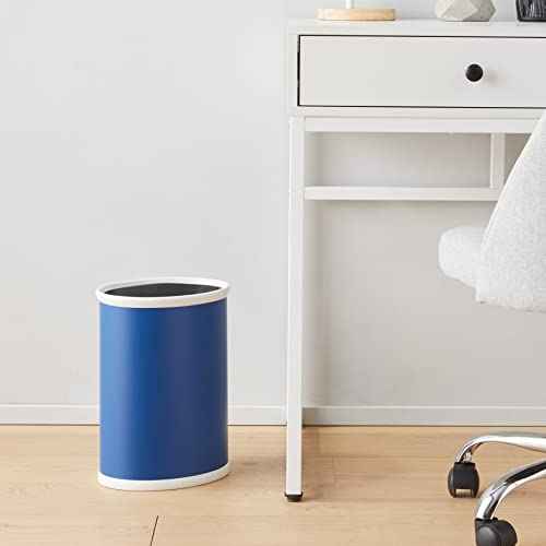 Kraftware Fun Colors Oval Waste Basket, 14', Royal Blue