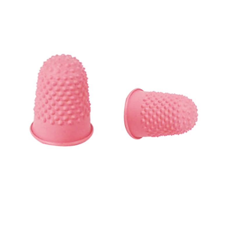 20-Pack Rubber Finger Tip Protectors for Sewing Crafting & Money Counting