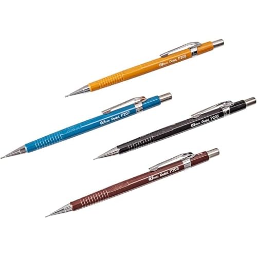 Pentel P209 Series Mechanical Pencil, 0.9mm Lead, 1 Box of 12 Pencils