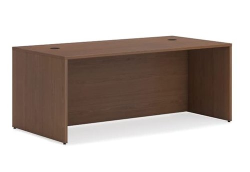 HON Mod Desk Shell | 72" W | Sepia Walnut Finish