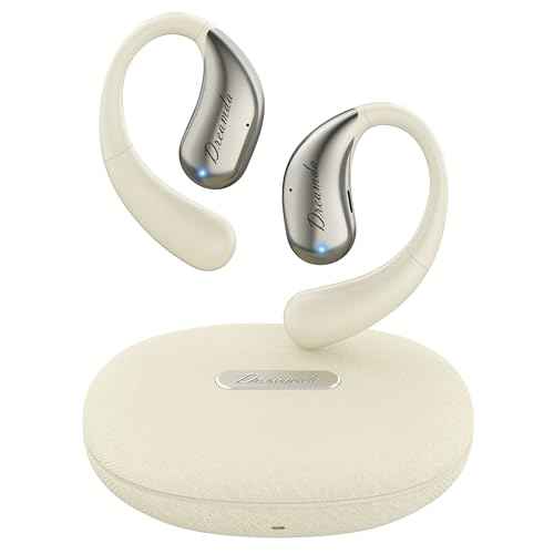 AI Language Translator Earbuds, OWS Real-Time 3-in-1 Translation Earbuds 144 Languages & Accents, Translation Device for Travel Business Learning.(Milky White)