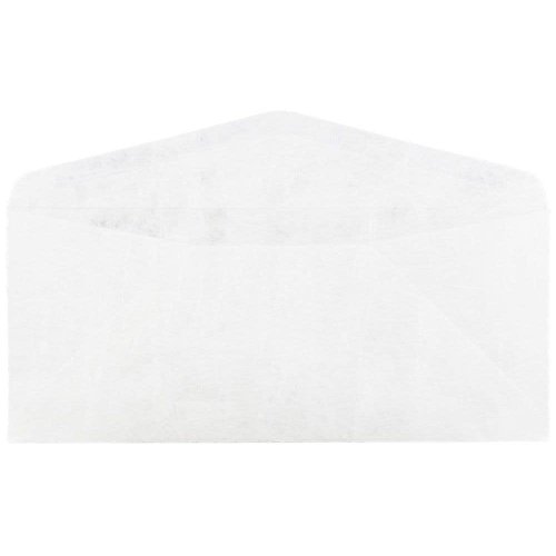 JAM PAPER #14 Tyvek Tear-Proof Envelopes - 5 x 11 1/2 - White - 50/Pack