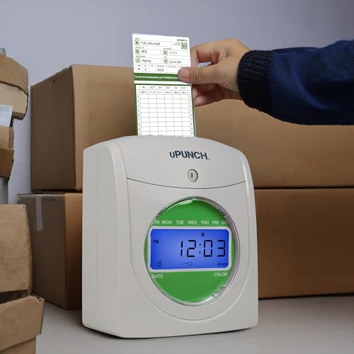 uPunch 300 Time Cards for Green HN3000 AutoAlign Clocks - Pack of 300