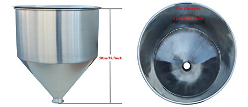 50L Stainless Steel Liquid Filling Hopper for Filling Machines 5-5000ml