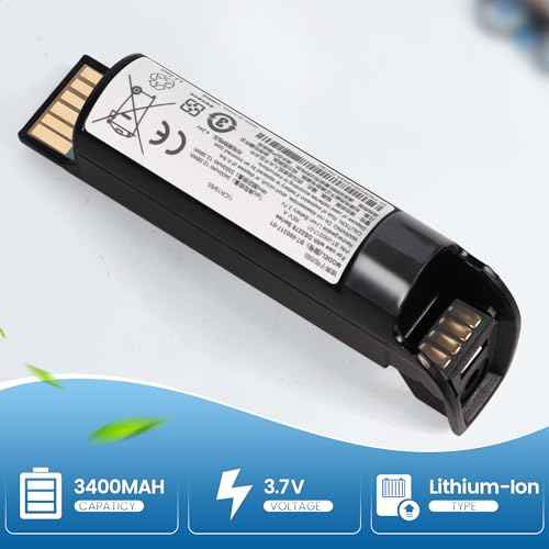 DS2278 for Zebra Scanner Battery Replacement - for Zebra DS22 Battery - BT-000317-01 Rechargeble DS22 DS2208 CR2278 CR2278-PC DS2278SR DS2278-HC Lithium Scanner Barcode 3400mAh