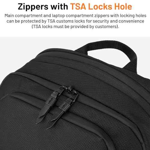 Travel Backpack for Long Travel with 30-40L Expandable Large Capacity Laptop Backpack Water-resistant Black 600D Polyester