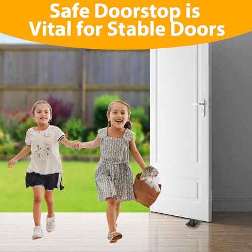 48 Pcs Door Stoppers for Bottom of Door Rubber Door Stoppers for Home Office Dorm Classroom Garage on Carpet,Concrete, Wooden Floor