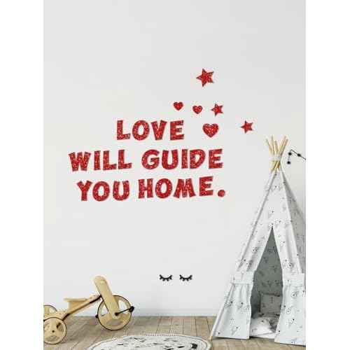 237 Pcs Glitter Bulletin Board Letters, Numbers and Punctuation, Poster Board Letters Alphabet Cut Out Cardboard Letters Accessories for Classroom Display Decorating Supplies 4inch (Red)