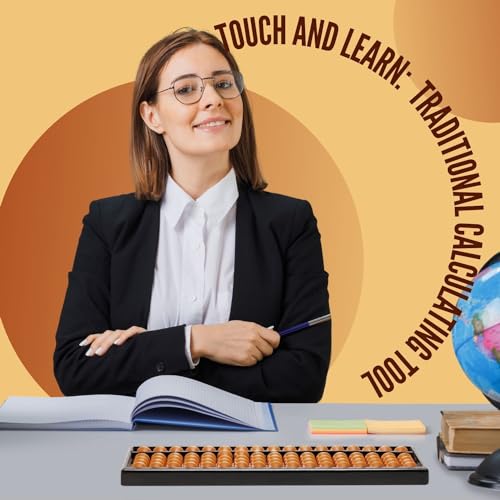 Flexzion 11-inch Japanese Soroban Abacus for Math Learning & Teaching