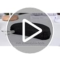 Kakalote Black Armrest Covers for Office Chairs 1 Pair - Elastic Slipcovers