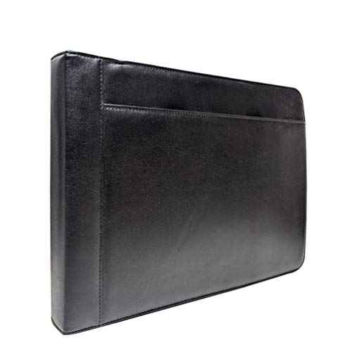 MSP 7 Ring Business Check Portfolio Binder with Handle, Zipper Closure for 3-to-A Pages Business or Personal Checks with Stub (7 Ring Business Check Portfolio)