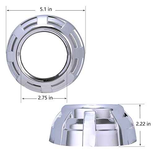 3.0Inch Projector Lens Shrouds Univesal Silvers Mask for 2.5Inch or 3.0Inch Projector Lens