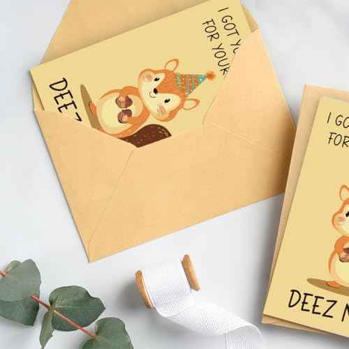 Funny Birthday Card, Happy Birthday Gifts for Men, Women, Husband, Wife, Mom, Dad, Grandma, Friends, Family, Anyone, Unique Birthday Decoration