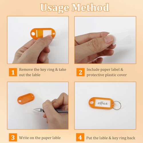 Quctak Orange Portable Key Organizer Case – 54 Key Hooks & Fireproof Waterproof Key Holder with Handle