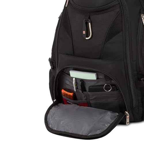 SwissGear 1900 Scansmart TSA 17 Laptop Backpack, Black, 19-Inch